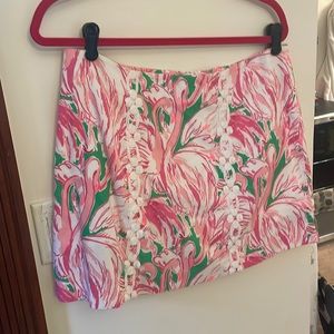 Pink flamingo skort